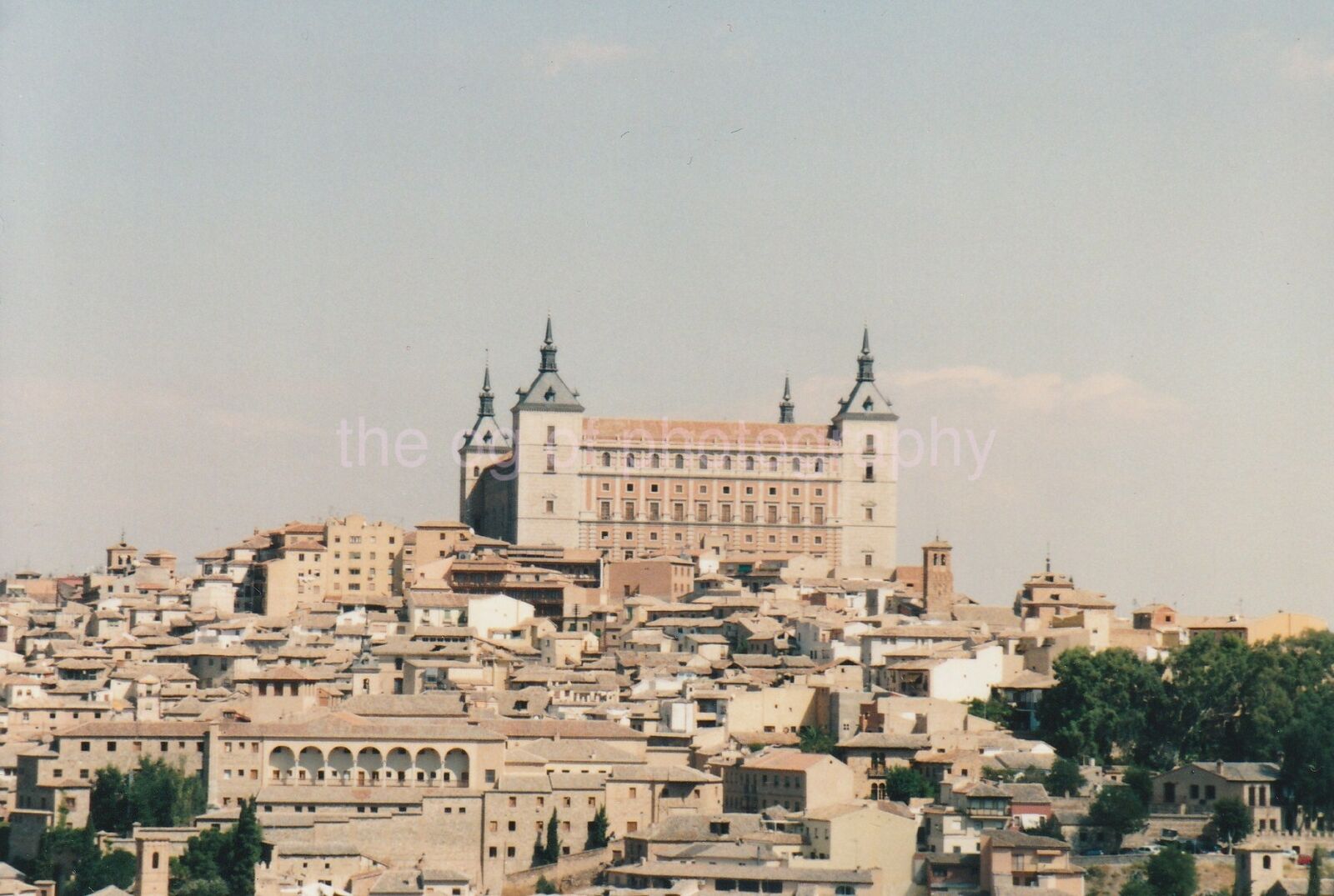 Toledo Spain FOUND Photo Poster painting ColorOriginal Snapshot VINTAGE 93 4