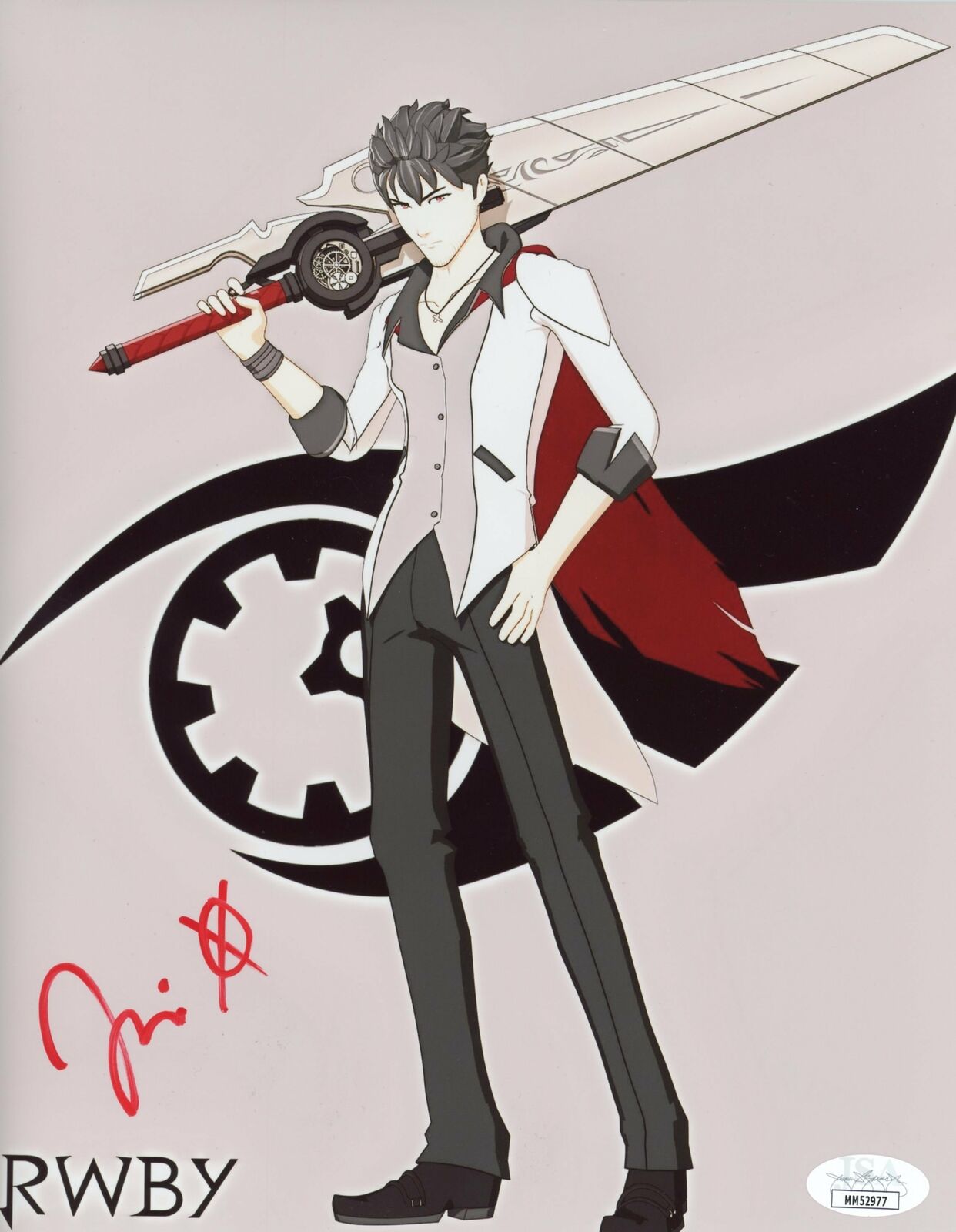 Jason Liebrecht RWBY QROW BRANWEN 8x10 Photo Poster painting Signed Autograph JSA Certified COA