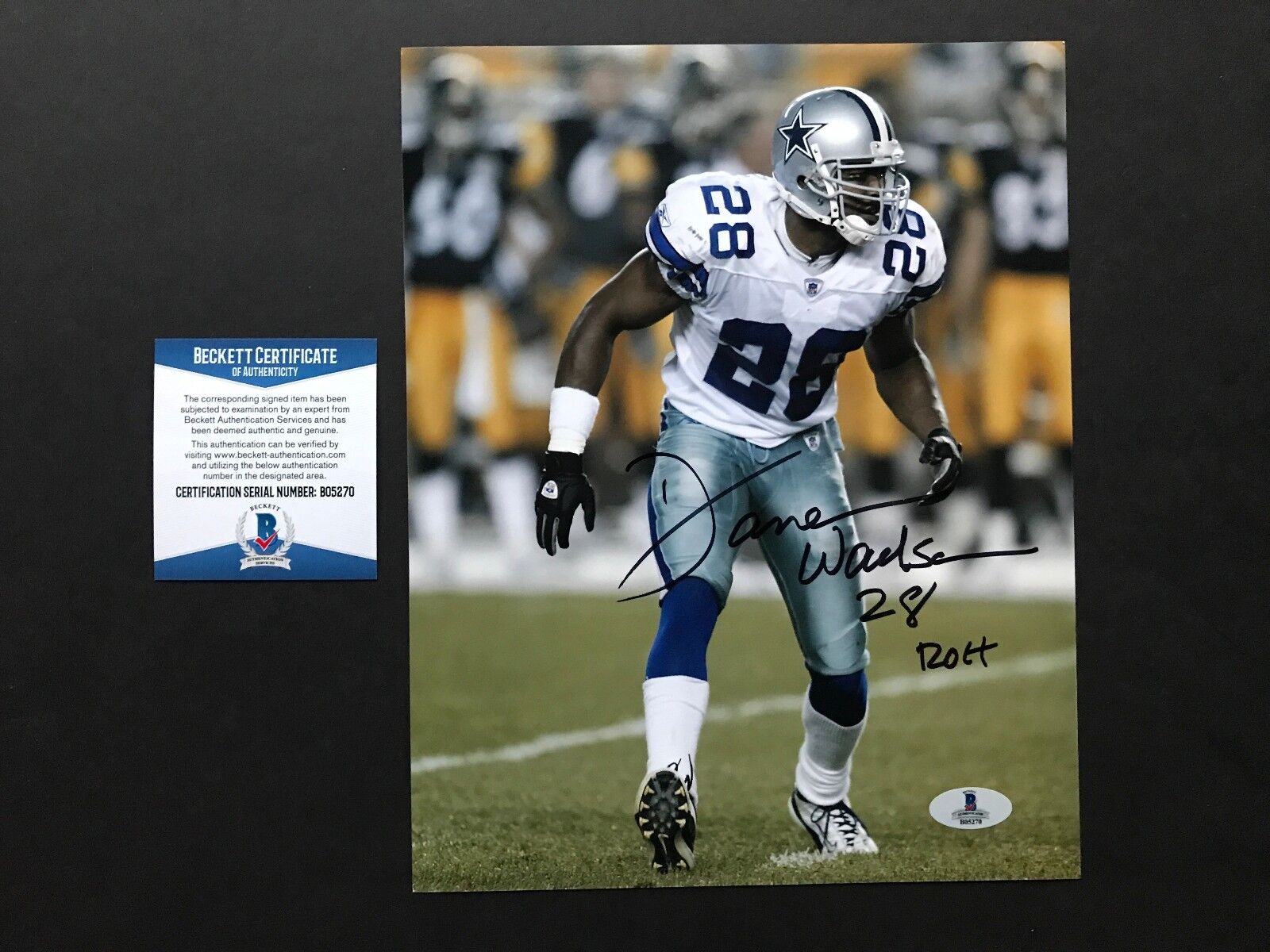 Darren Woodson Hot signed autographed Cowboys legend 8x10 Photo Poster painting Beckett BAS cert