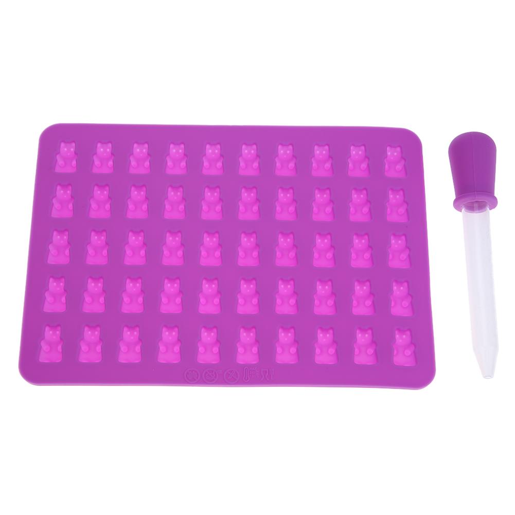 

50 Grids Bear (Purple) Silicone Mold - Baking, 501 Original