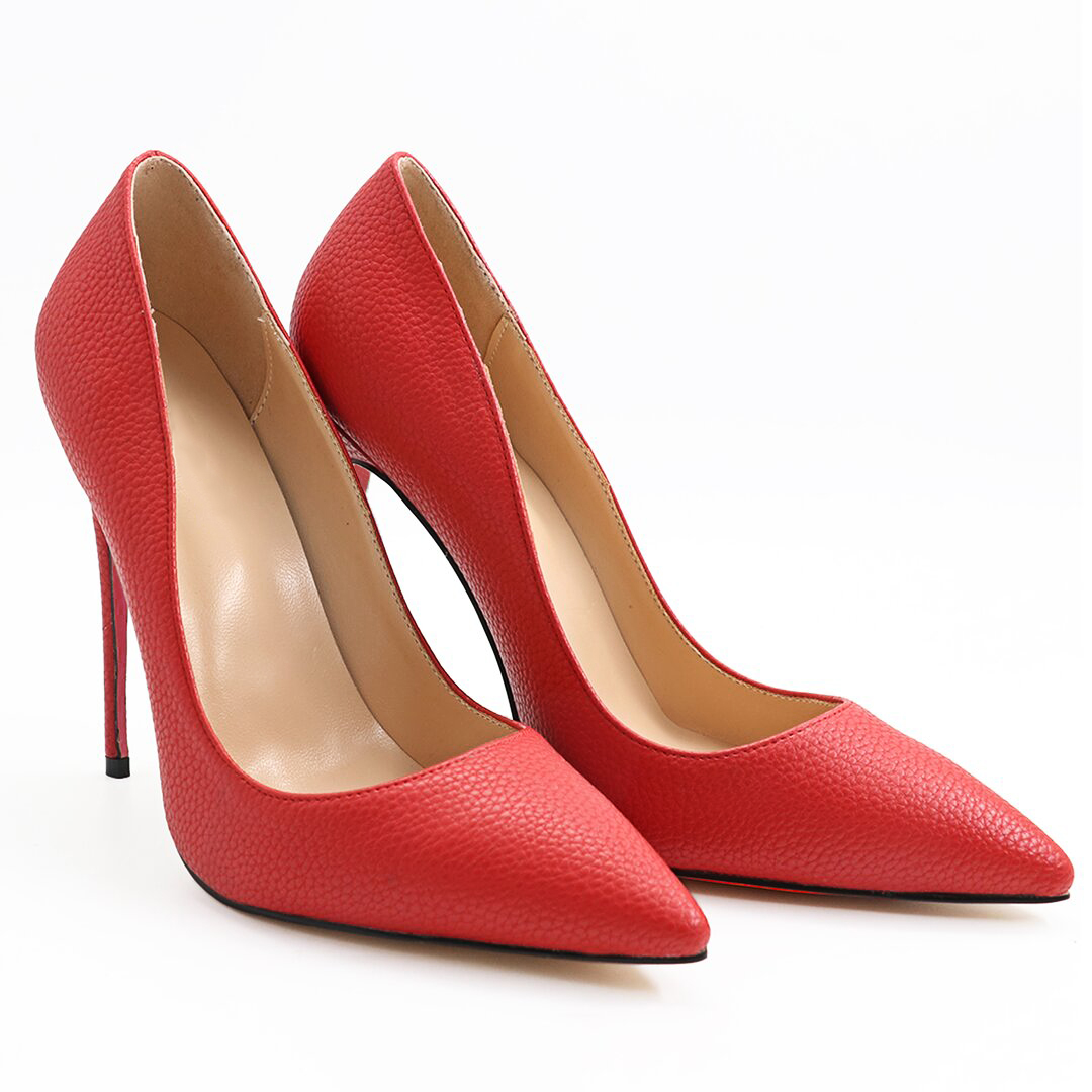 120mm Pattern Look Heels Party Red Line Pumps-vocosishoes