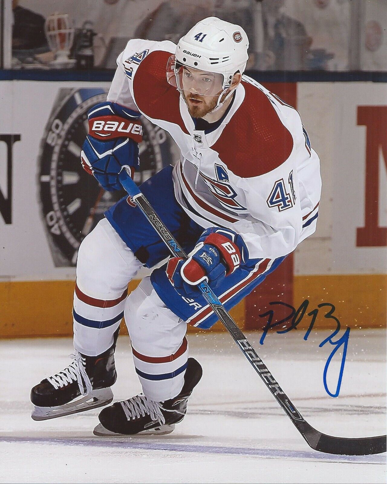 Paul Byron Signed 8x10 Photo Poster painting Montreal Canadiens Autographed COA B