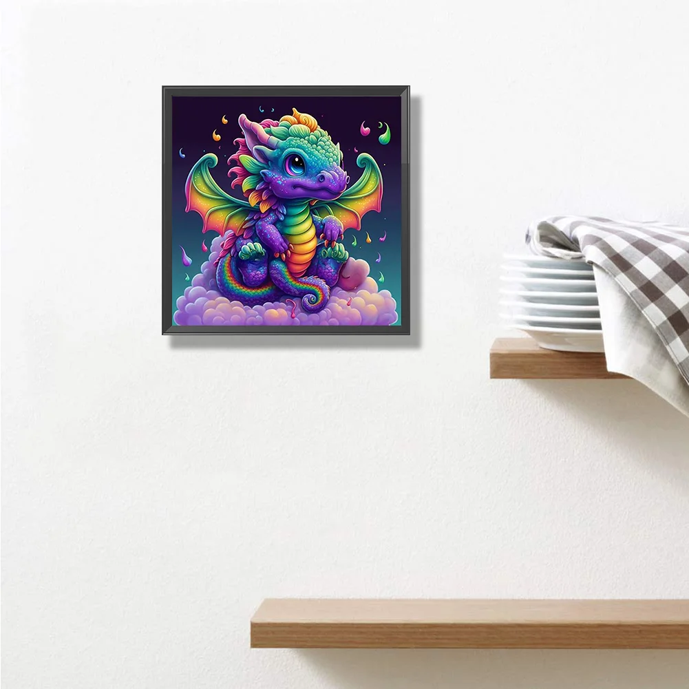 Diamond Painting - Full Round Drill - Pterosaur(30*30cm)