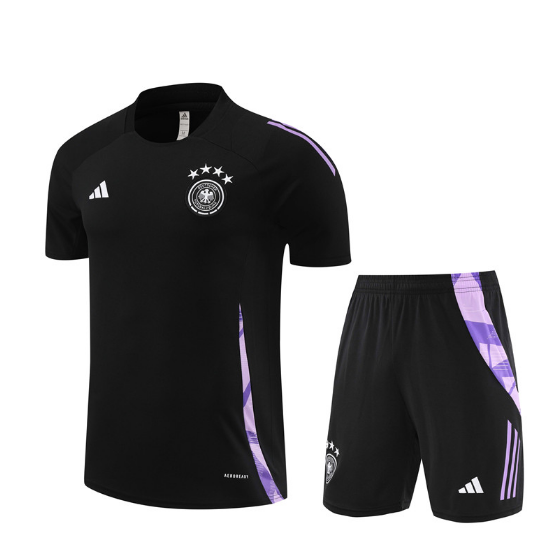 2024 Germany Training Kit Black Football T-Shirt Thai Quality
