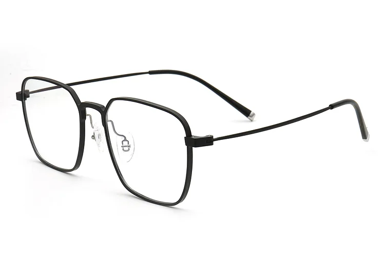 Aluminum Sunglasses Style Optical Frame Prescription Men Square Vintage Eyeglasses Glasses Designed Spectacle 8074