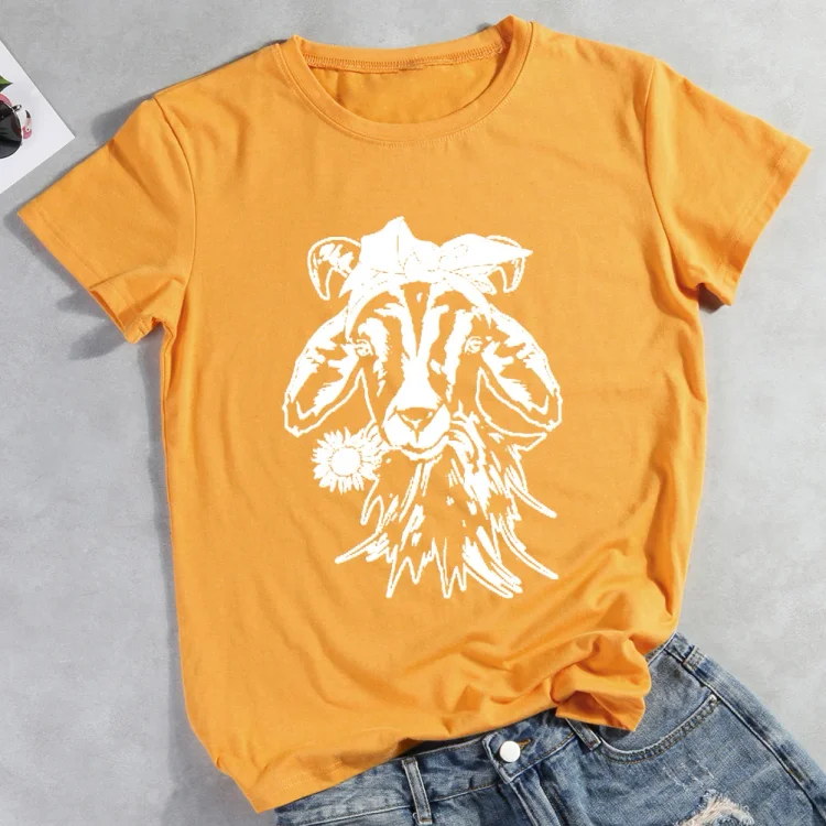 Sunflower Goat T-shirt Tee -05999