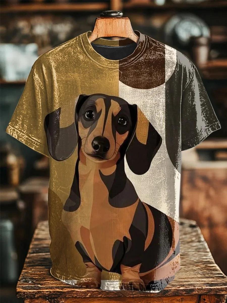 Eagerlys Dachshund Art Print T-shirt Eagerlys