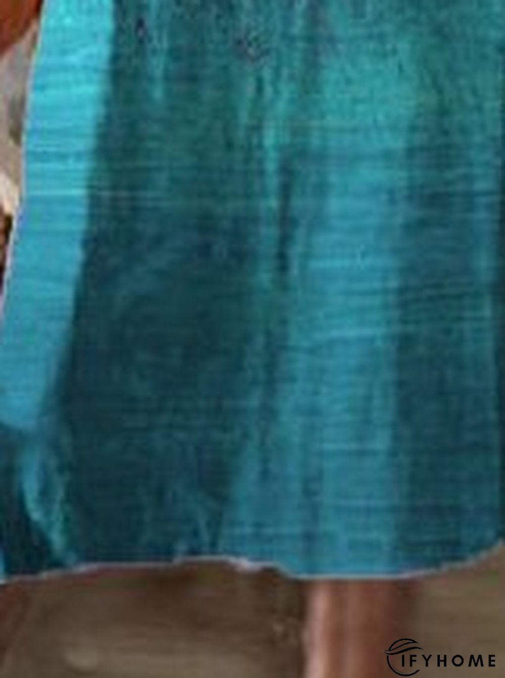 Loose Floral Casual Crew Neck Midi | IFYHOME