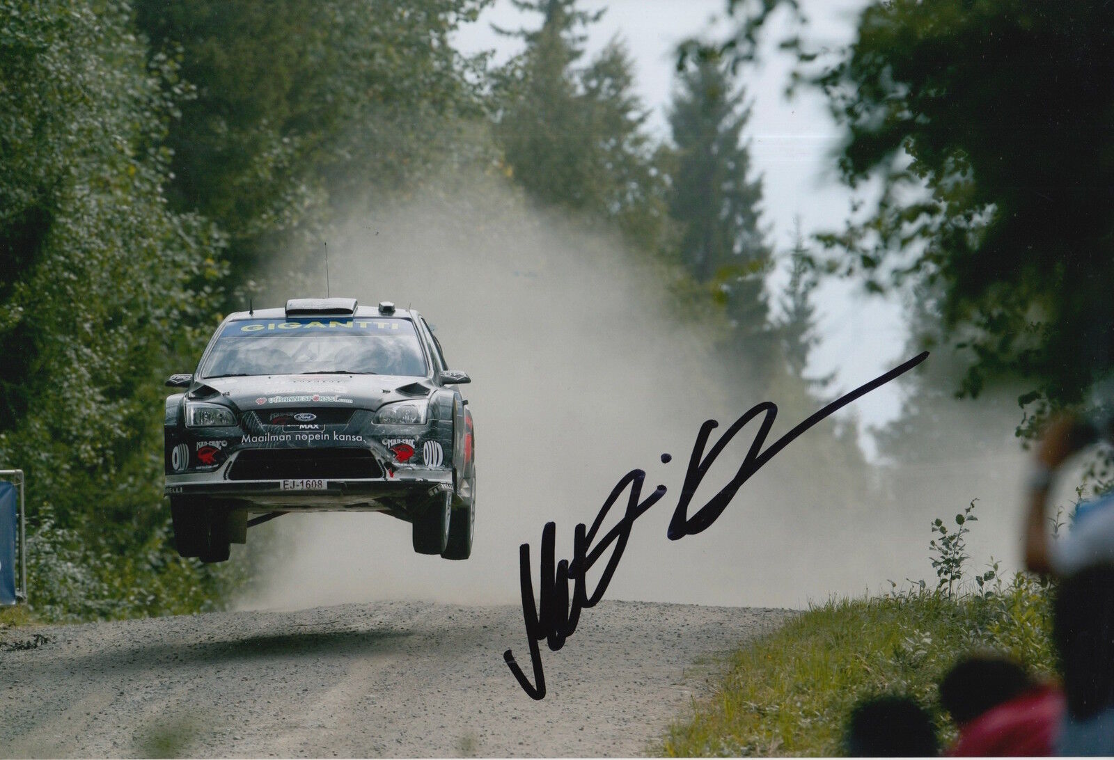 Matti Rantanen Hand Signed 12x8 Photo Poster painting Ford Rally.