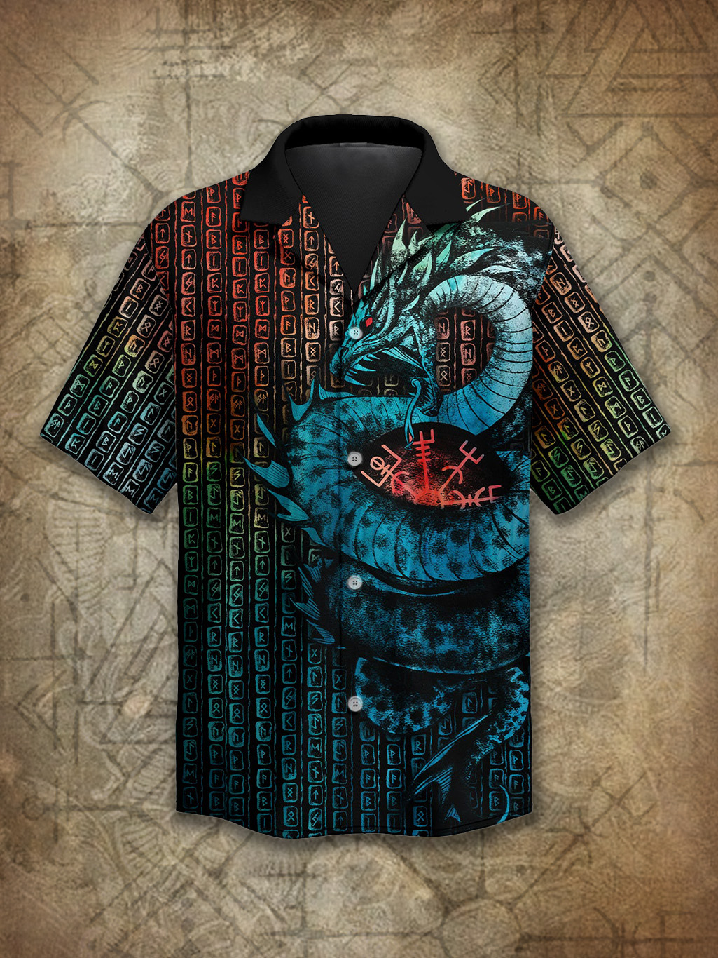 Viking Norse Jörmungandr Knot Spirit Power Heritage Hawaiian Shirt / Rvogue / Rvogue