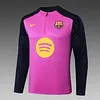 2025/2026 Barcelona Half-Pull Training Suit Color Purple Football Shirt 1:1 Thai Quality