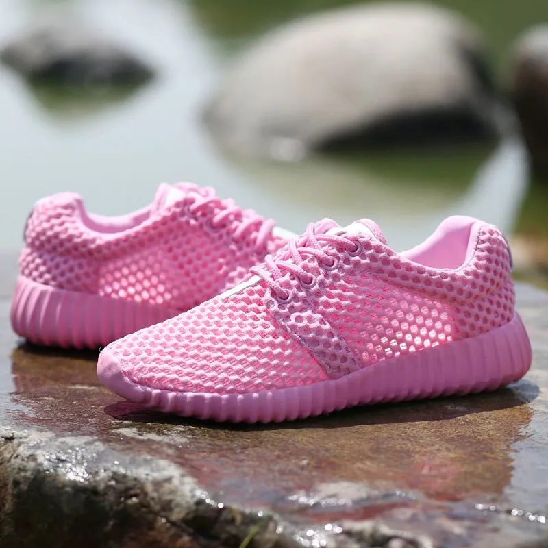 MWY White Sneakers Women Breathable Soft Mesh Casual Shoes Women Deportivas Mujer Walking Shoes Outdoor Trainers Plus Size