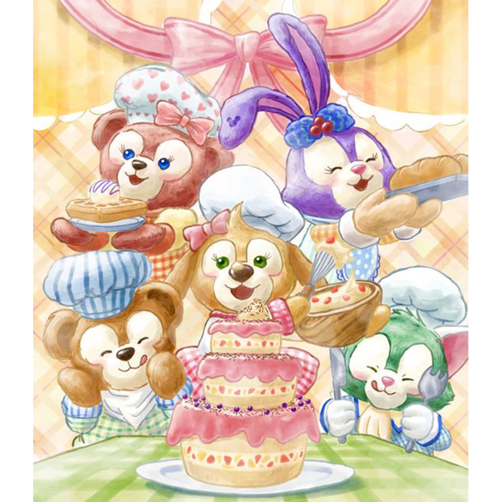 

30*40CM - Round Drill Diamond Painting - Cartoons, 501 Original