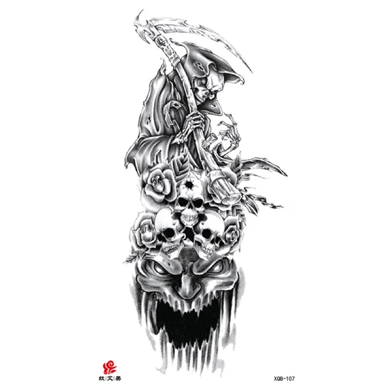 Sdrawing Temporary Tattoo Sticker Tiger Lion Wolf Mermaid Rose Arm Tattoo Hipster Tattoo Man Woman Tattoo Body Art Tatuajes