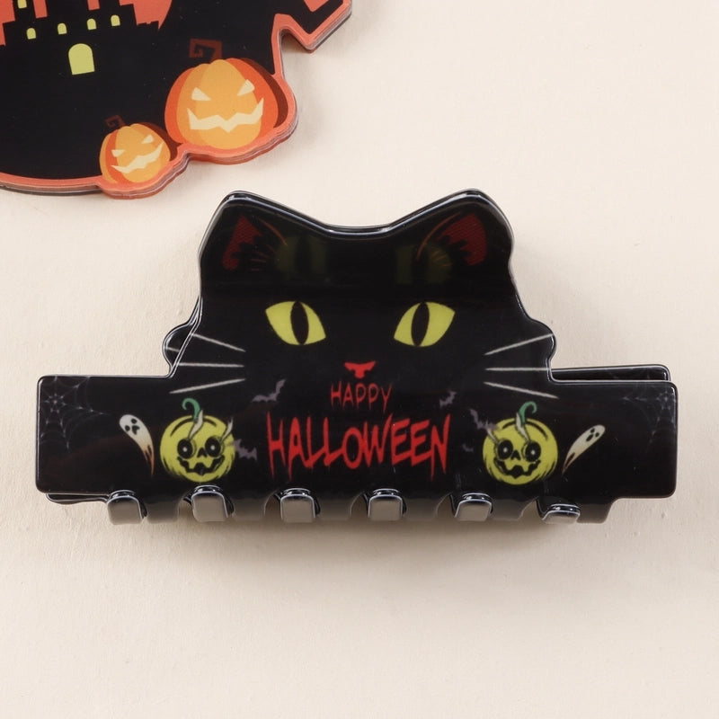 Halloween Funny Women’s Pumpkin Cat Skull PVC Hair Claws