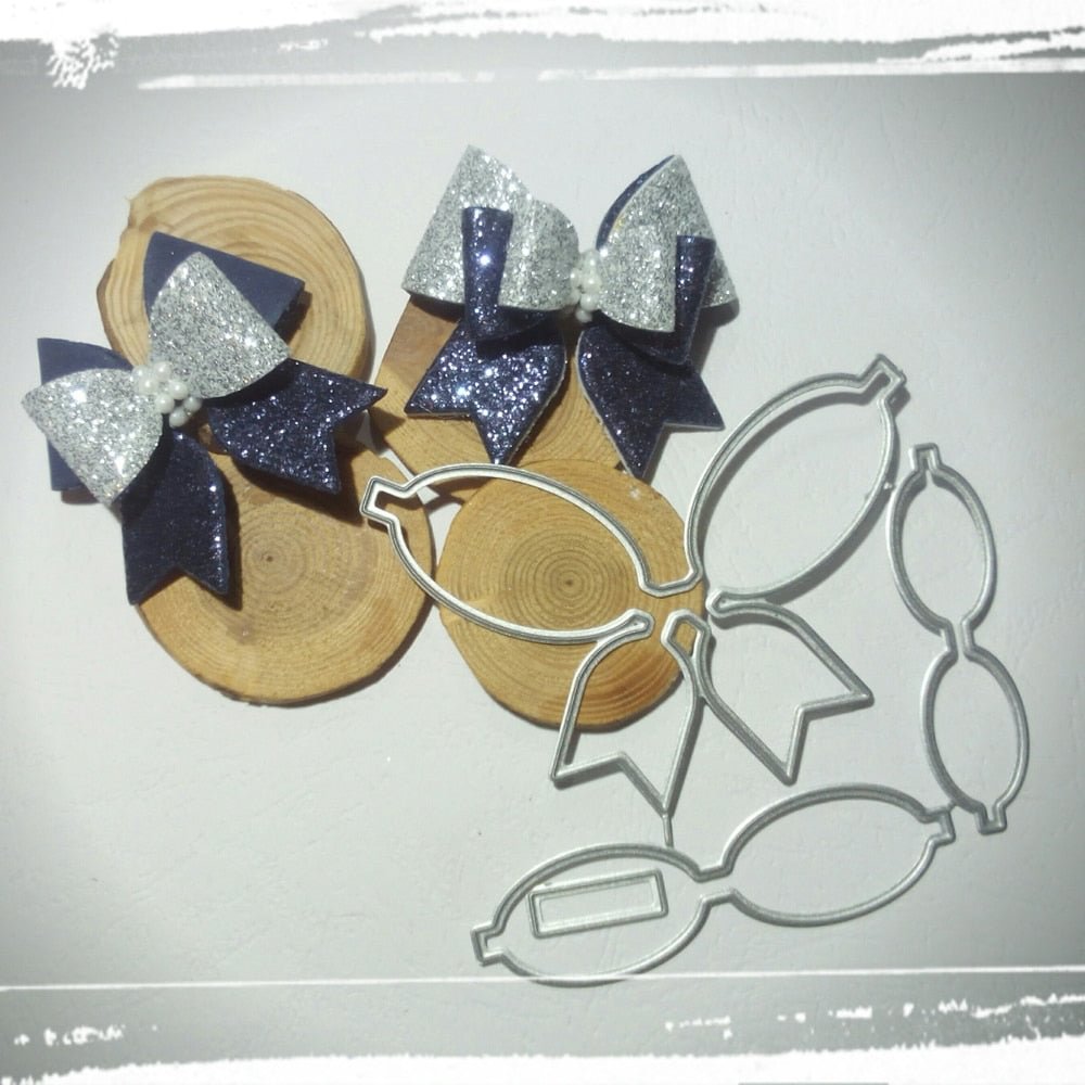 Beautiful double bow decorative metal cutting die clipbook paper knife die stamping die new pattern