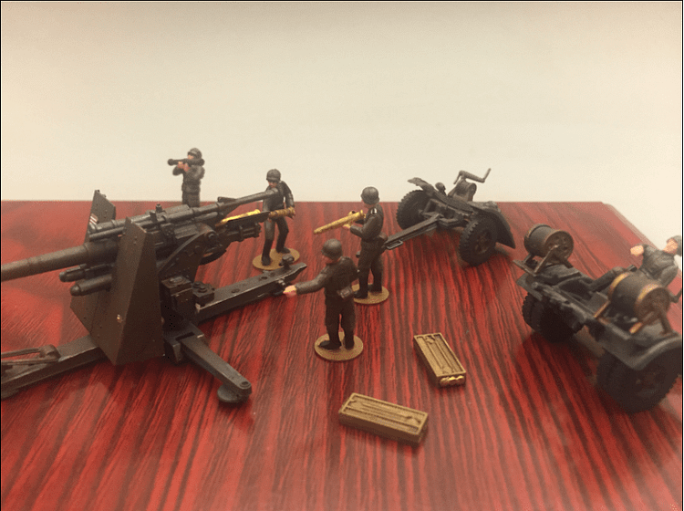 pornhint Pornhint Painted Hasegawa 31110 1/72 WWII German 88 guns and soldiers with a pull gun model