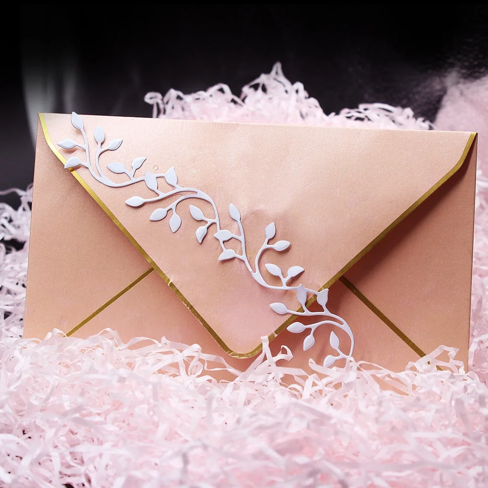 1pc Lace leaves decor Metal cutting stencil for DIY scrapbooking album Paper Card Decorative Craft Embossing Decorative Dies