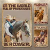 3PCS In The World Be A Cowgirl - Vintage Metal Signs Set - 20*30cm/30*40cm - Western