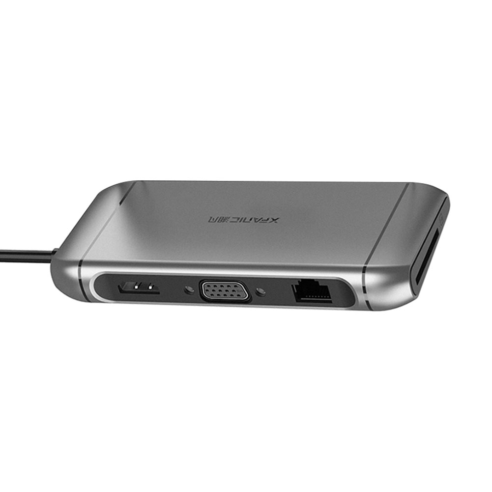 

Xfanic 9 in 1 USB C Hub to 4K HDMI-Compatible PD Charger Station Adapter, 501 Original