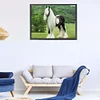Diamond Painting -DIY Round Drill Long Haired Horse