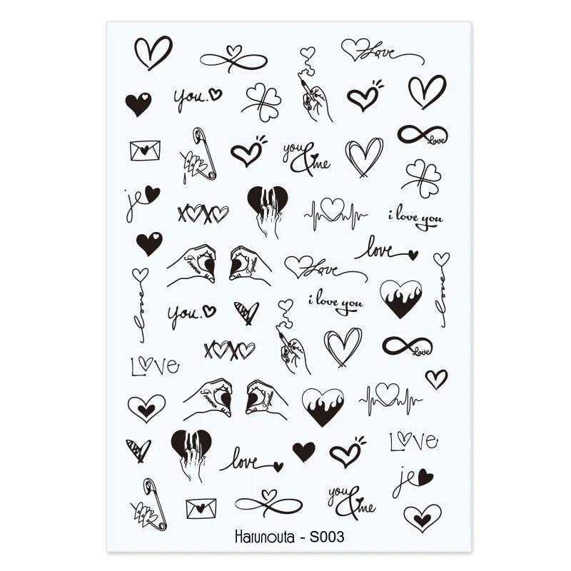 1PC Succulent Plants Flower 3D Nail Sticker Spring Floral Leaves Adhesive Transfer Decals Slider DIY Nail Art Decoration-Nail Inspo