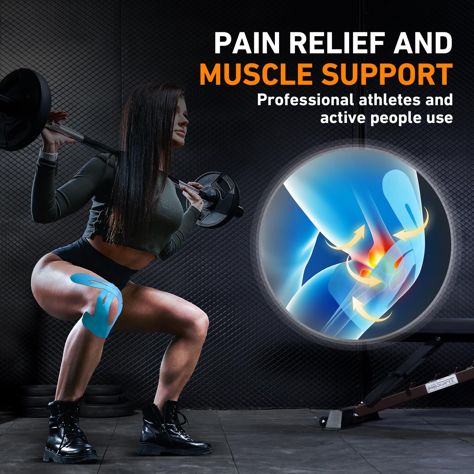 Kinesiology Tape for Knees Pre Cut