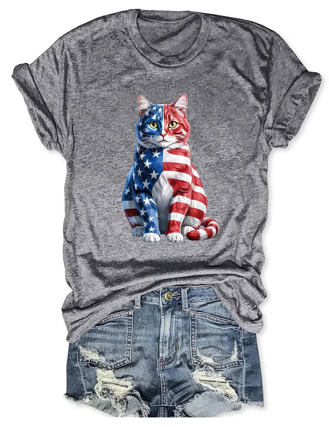 4th Of July Cat T-shirt