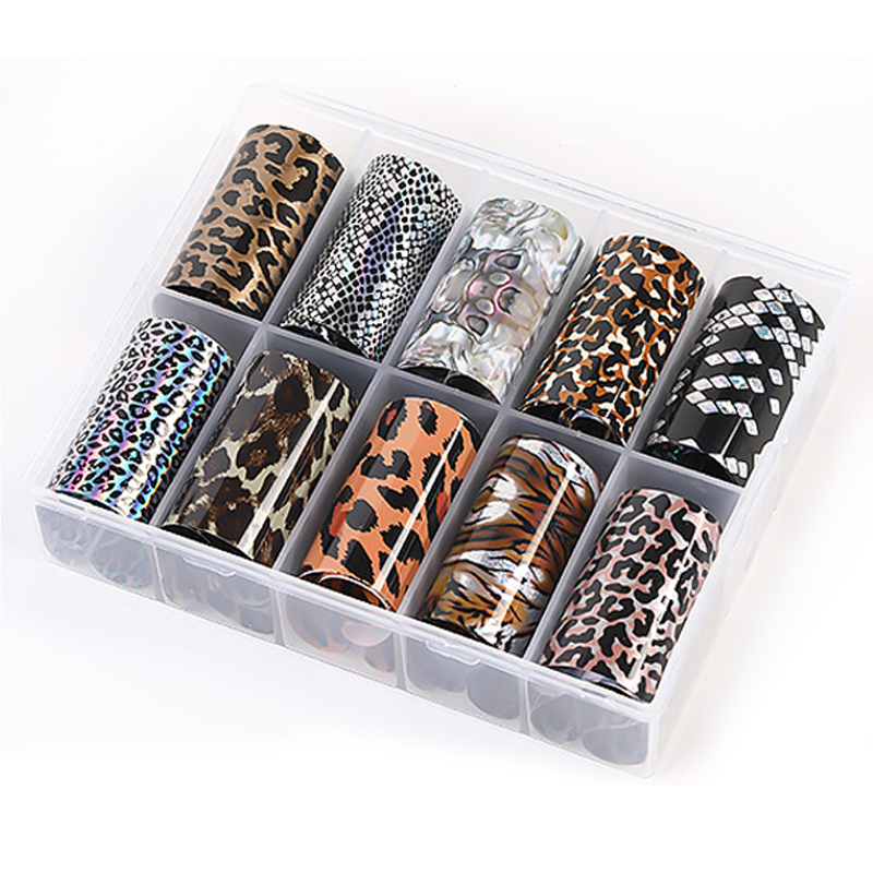 Leopard Nail Transfer Foil 12 styles