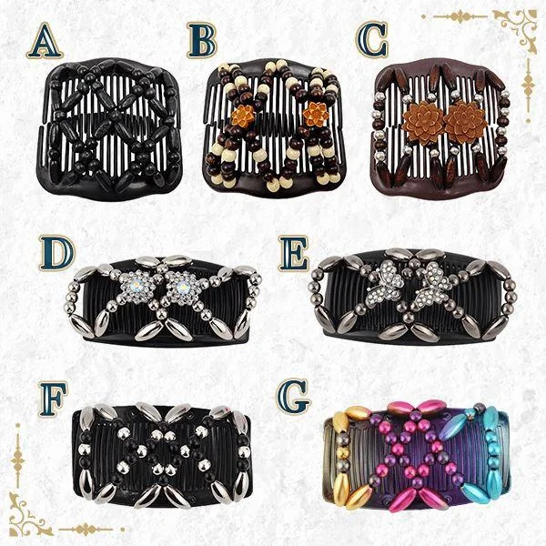 STRETCHY HAIR COMB CLIP
