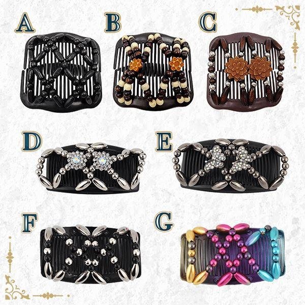 STRETCHY HAIR COMB CLIP