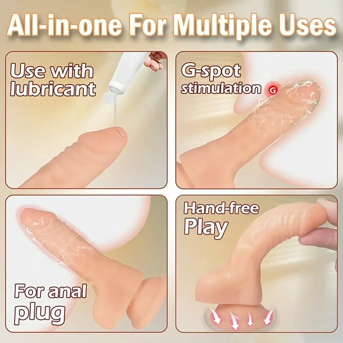 5.2 Inch Realistic Anal Dildo with Powerful Suction Cup