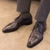 Luxury Mens Dress Shoes Genuine Leather
