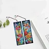 (US Local)4Pcs Flowers Butterflies DIY Diamond Painting Bookmark Craft Kit