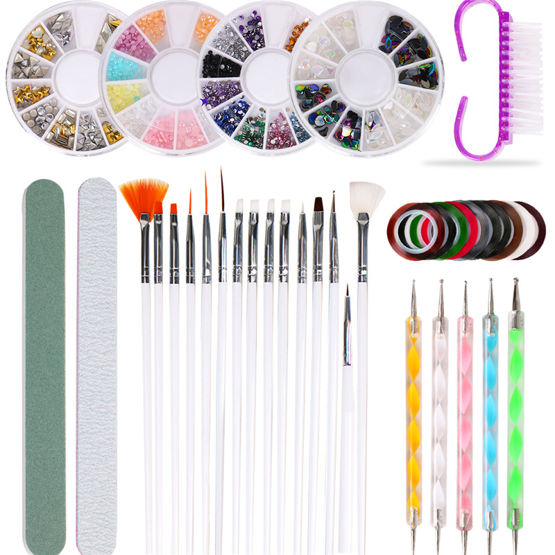 

Nail Tools Set Tray Brush File Manicure Accessories, 501 Original