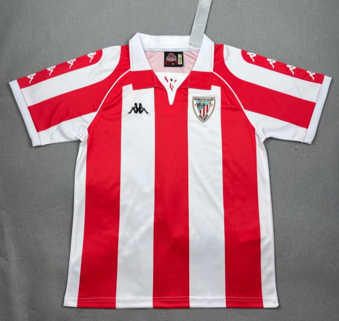 1998-1999 Retro Athletic Bilbao Home Football Jersey 