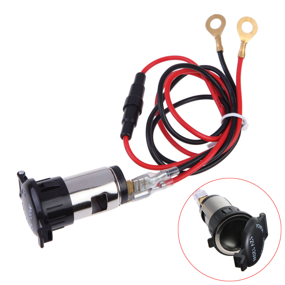 

Car Motorcycle 12V 120W Cigarette Lighter Metal Power Socket Plug Outlet, 501 Original