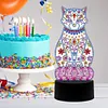 DIY Diamond Painting 7 Color Night Light Lamp Home Decoration Ornament Gift Kit(Cat)
