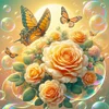 Fantasy Flowers-11CT Stamped Cross Stitch 40*40cm/15.75*15.75in tapestrymarket