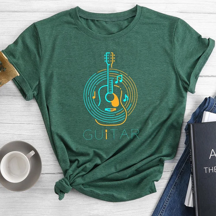 Guitar Round Neck T-shirt