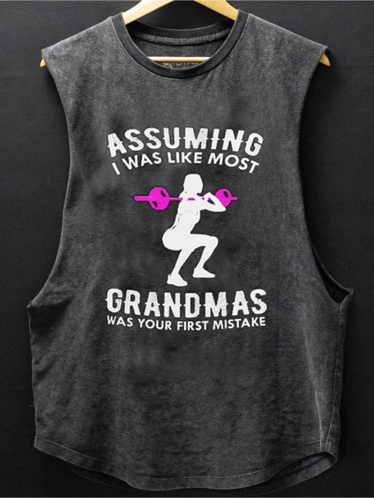 I Just Like Grandmas Scoop Bottom Cotton Tank / Rvogue / Rvogue