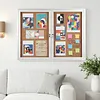 [US Local Warehouse] Enclosed Bulletin Board with Locking Door Outdoor Bulletin Board Aluminum Frame Wall Display Case Weatherproof for  Office Commercial Hospital Etc