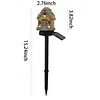 Solar Fairy-Tale Mushroom Cottage Landscape Pathway Light Waterproof LED Outdoor Lawn Lamp Courtyard Decoration Light for Spring Garden Walkway Patio Yard Backyard