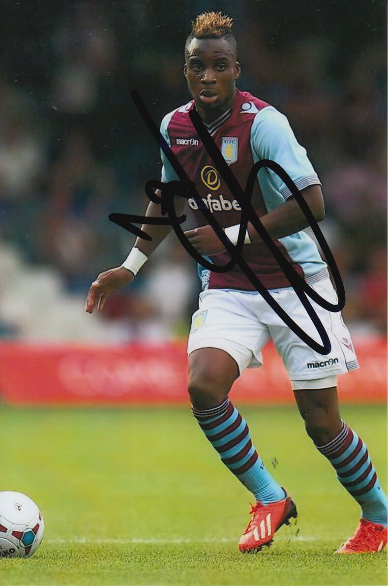 ASTON VILLA HAND SIGNED YACOUBA SYLLA 6X4 Photo Poster painting 1.