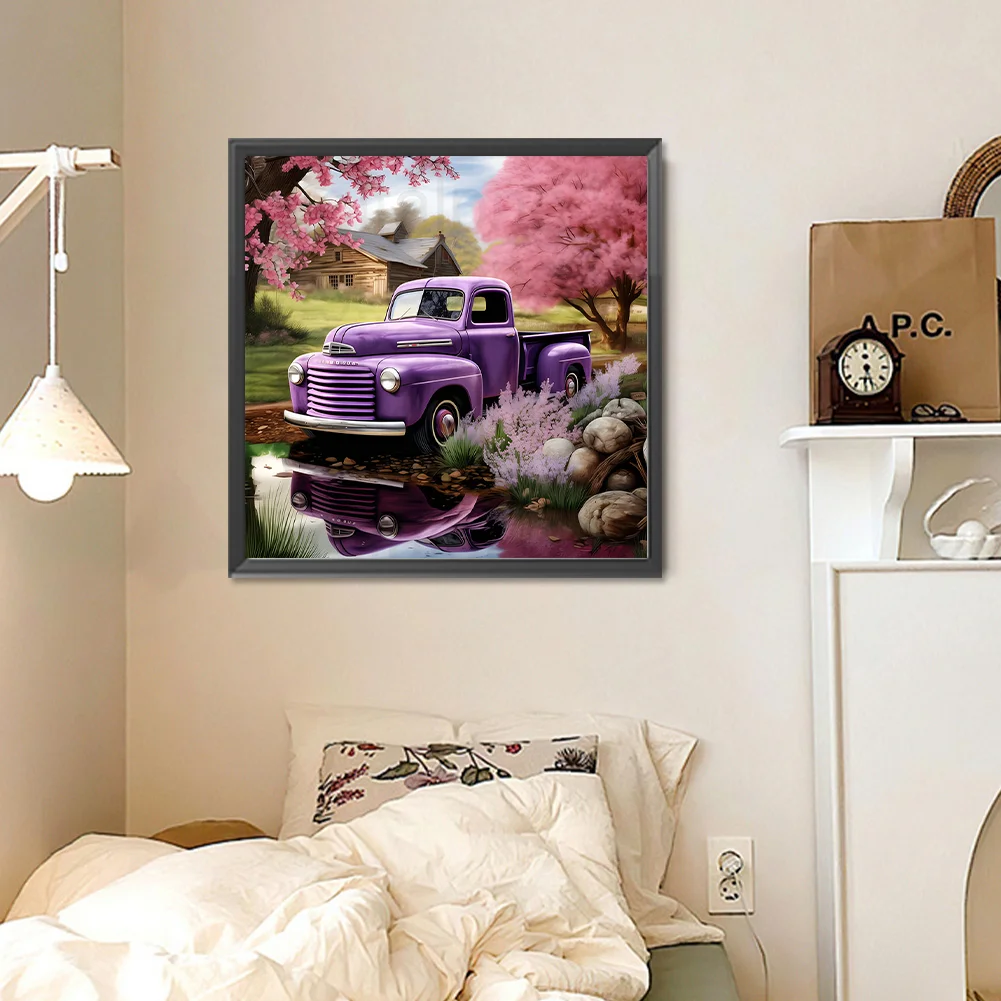 Diamond Painting - Full Round Drill - Car(Canvas|30*30cm)