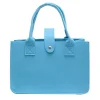 Colorful Felt Shopping Handbag Plain Color Gift Bag