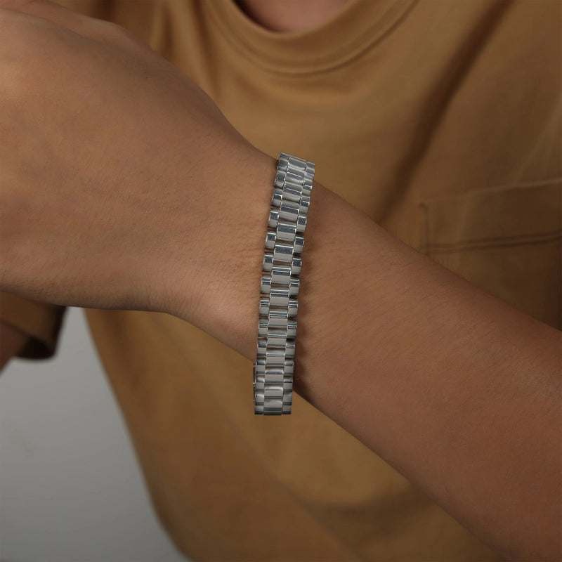 Minimalist Color Block Titanium Steel Plating Unisex Bracelets