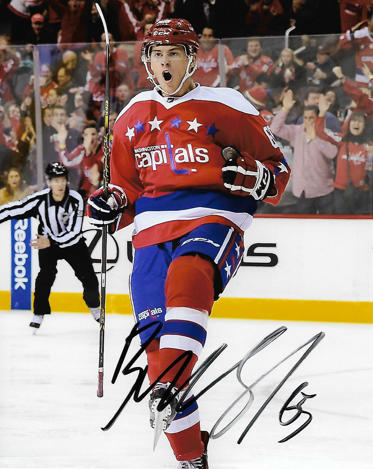 Washington Capitals Andre Burakovsky Signed Autographed 8x10 NHL Photo Poster painting COA F