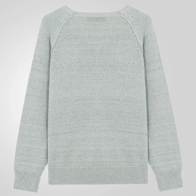 Uveng Uveng Men's Spring And Autumn Knitted Shirt Solid Long Sleeves Thin Sweater SY0140