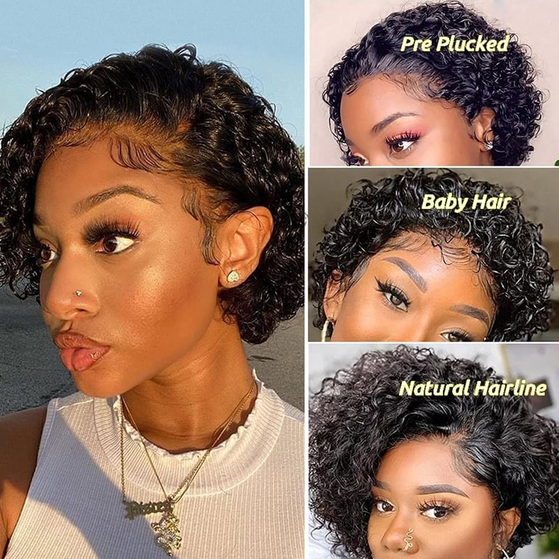 Short Curly Lace Bob Hair For Women US Mall Lifes